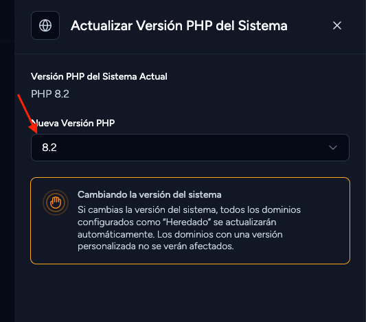 actualizar php