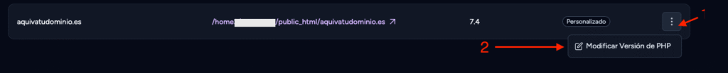 actualizar php